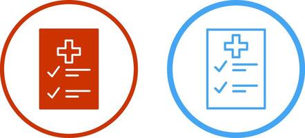 Medical Examination List Vector Icon