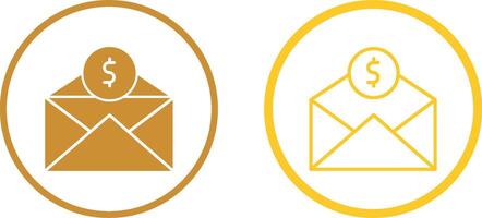 Mail Coin Vector Icon