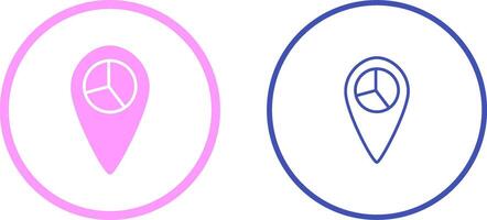 Location Statistics Vector Icon