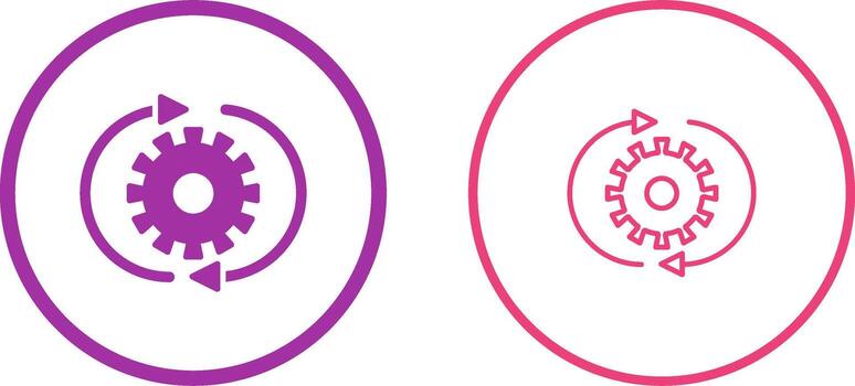 icono de vector de configuración de conversión