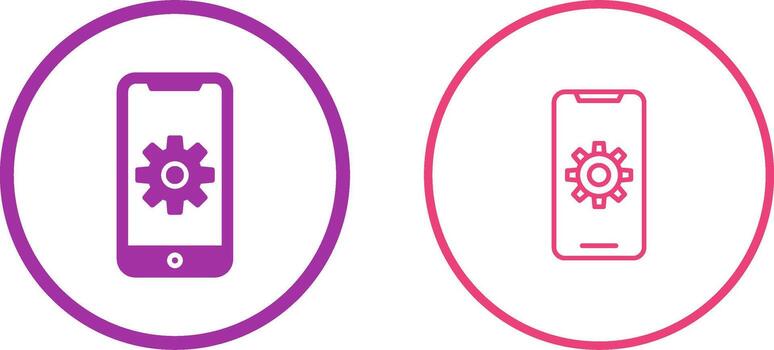 Mobile App Developing Vector Icon