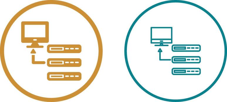 icono de vector de base de datos