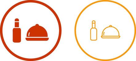 Food and Beer Vector Icon