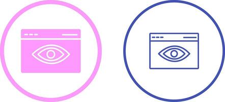 Web Visibility Vector Icon