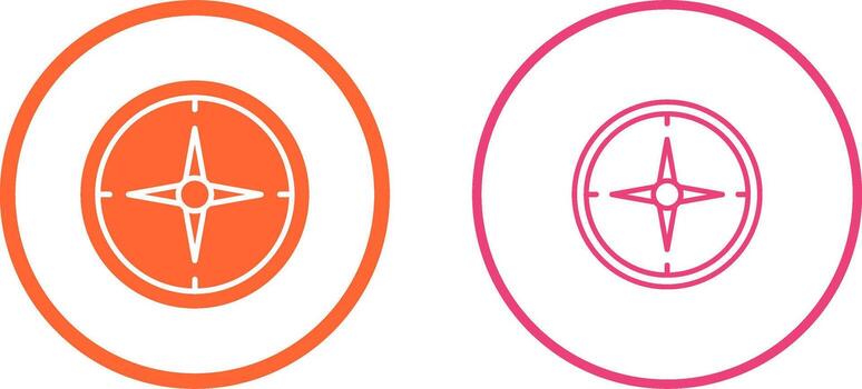 icono de vector de brújula