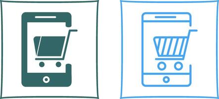 Mobile Shopping Vector Icon