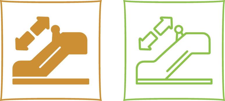 Horizontal Escalator Vector Icon