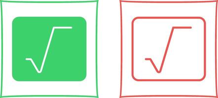 Square Root Vector Icon