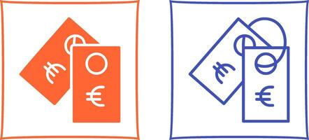 Euro Tag Vector Icon