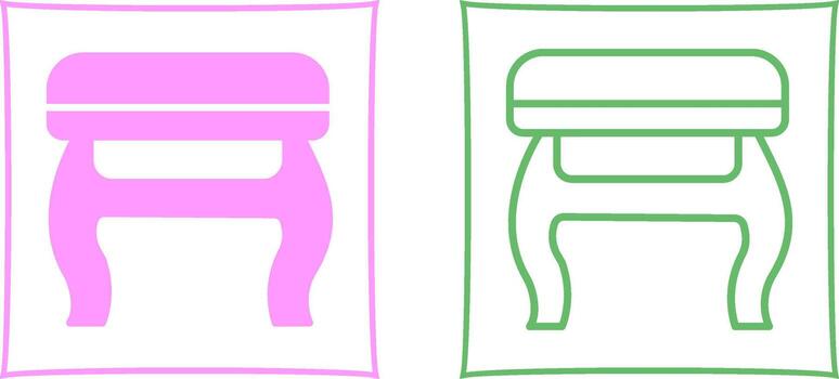 icono de vector de taburete