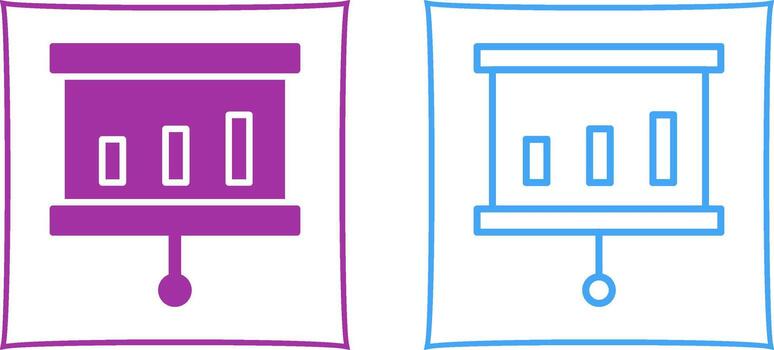 icono de vector de presentación