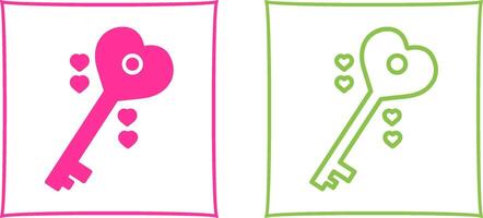 Love Key Vector Icon