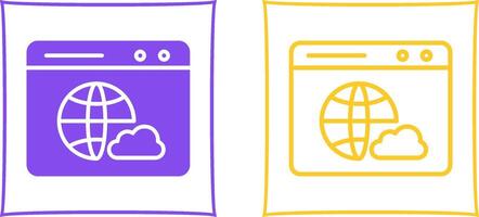 Web Cloud Vector Icon