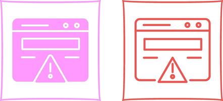 Web Error Vector Icon