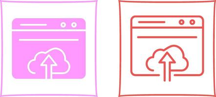 Upload Web Vector Icon