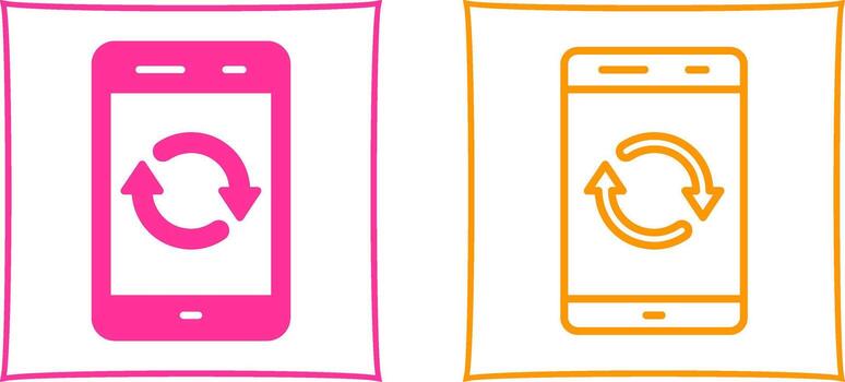icono de vector de sincronización