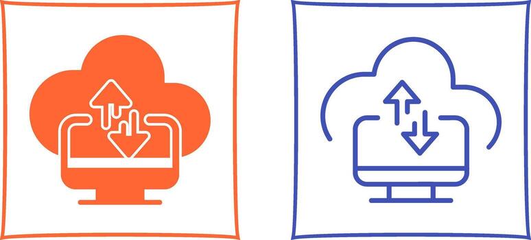 Data Transfer Vector Icon
