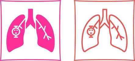 Lung Cancer Vector Icon