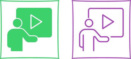 Video Lesson Vector Icon