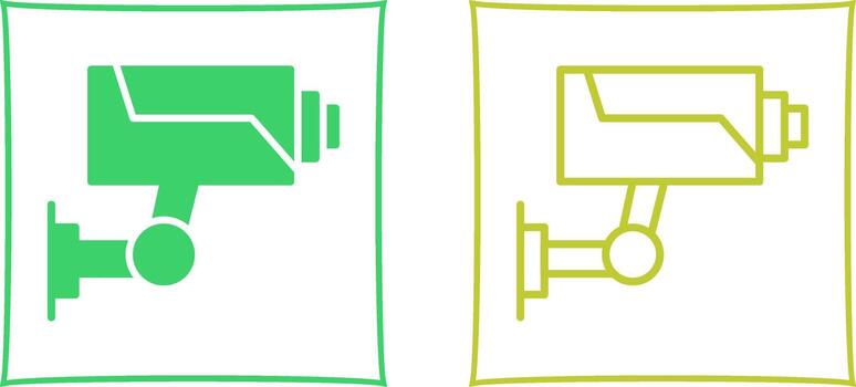 icono de vector de cámara de seguridad