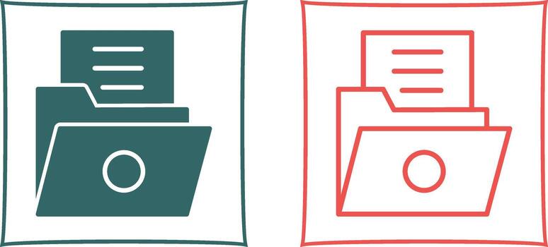 List Folder Vector Icon