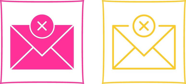 enviar icono de vector fallido