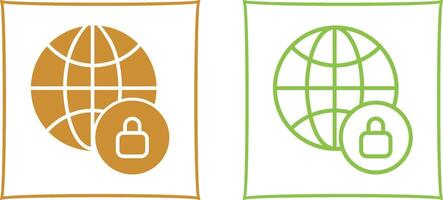 Worldwide Security Vector Icon