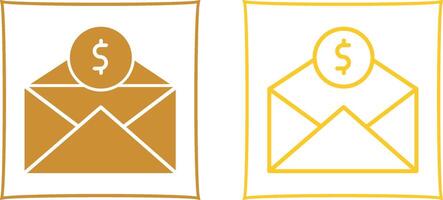 Mail Coin Vector Icon