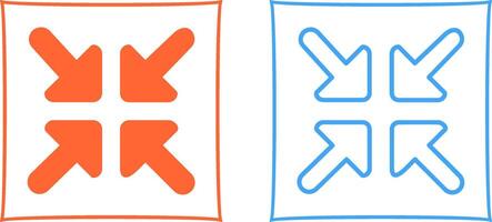 Reduce Arrow Vector Icon