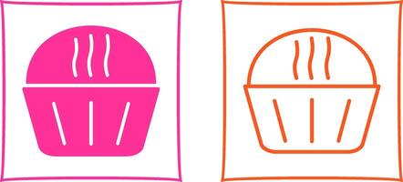 Cream Muffin Vector Icon