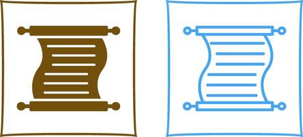 Scroll of Paper Vector Icon