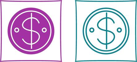 Dollar Coin Vector Icon