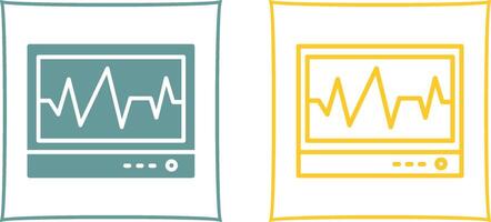 icono de vector de electrocardiograma