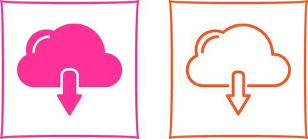 Cloud Download Vector Icon