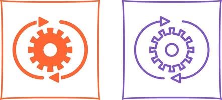 icono de vector de configuración de conversión