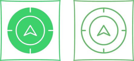 Directional Compass Vector Icon