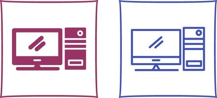 icono de vector de computadora