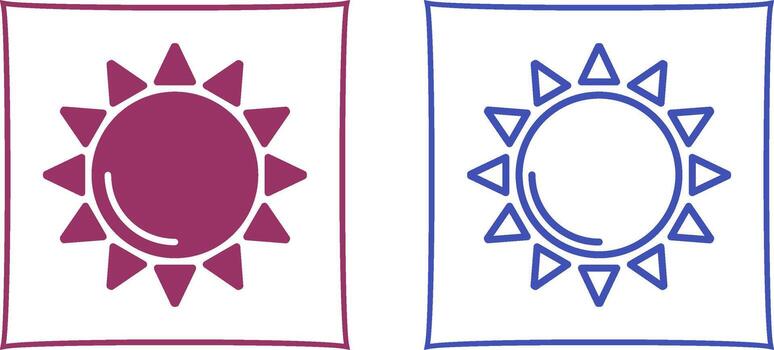 icono de vector de sol