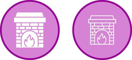 Fireplace Vector Icon