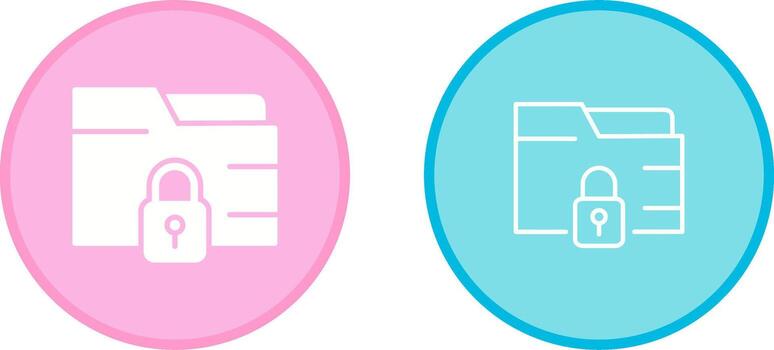 Secure Folder Vector Icon
