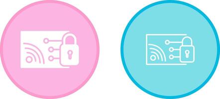 Protected WiFi Vector Icon