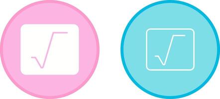 Square Root Vector Icon