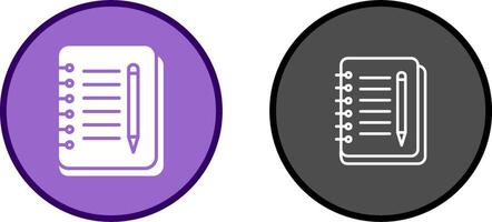 Notebook And Pen Vector Icon