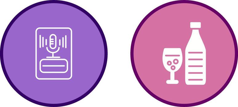 icono de vector de bebida