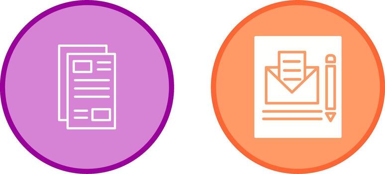 correo editar vector icono