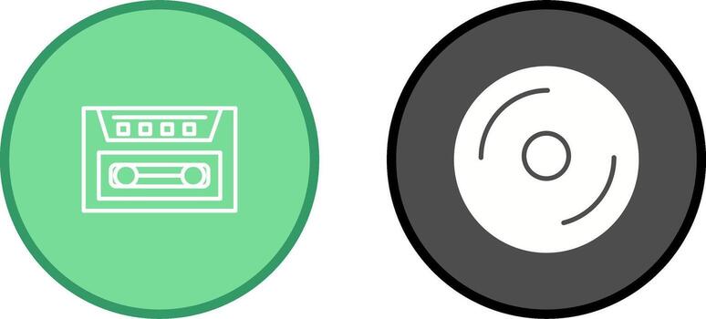 icono de vector de disco compacto