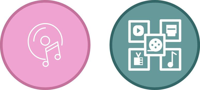 icono de vector multimedia