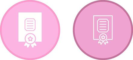 Certificate Vector Icon