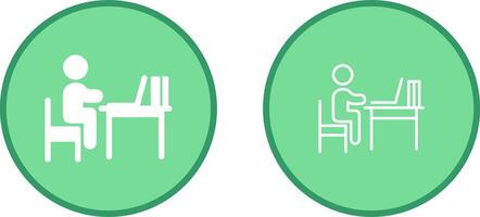 Studying Desk Vector Icon