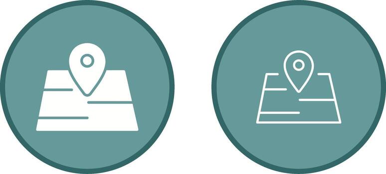 icono de vector de mapa